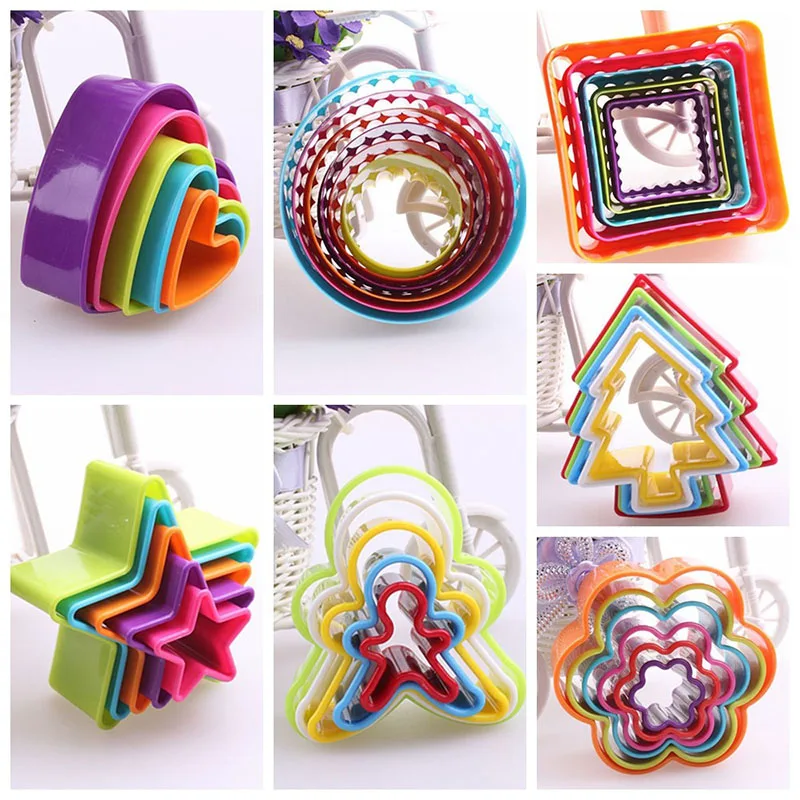 5pcs/6pcs/Set Cookie Cutter Cake Mold Biscuit Fondant DIY Cake Kitchen Cooking Kitchen Baking Tools Cake Cookie Mold Biscuit - Image 2