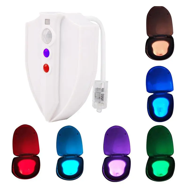 

LED Toilet Light Sensor Motion Activated Glow Toilet Bowl Light Up Sensing Toilet Seat Night Light Inside LED Bathroomlamp