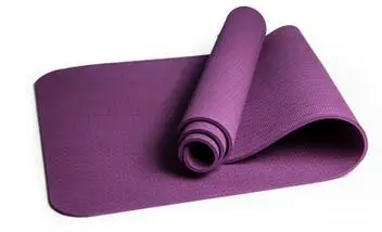 183*61*0,6 см нескользящий ТПЭ Коврик для йоги Экологический Безвкусный Titness Йога тренажерный зал коврик с сумкой - Цвет: Фиолетовый