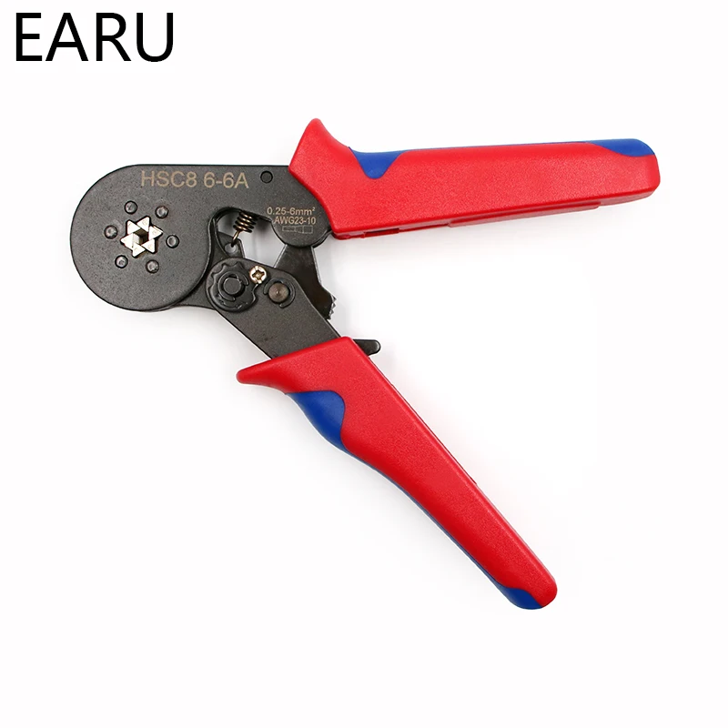 FASEN HSC8 6-6 SELF-ADJUSTABLE MINI-TYPE CRIMPING PLIER 0.25-6mm2 Straight German Pliers Hand Tools VE Terminal Connectors