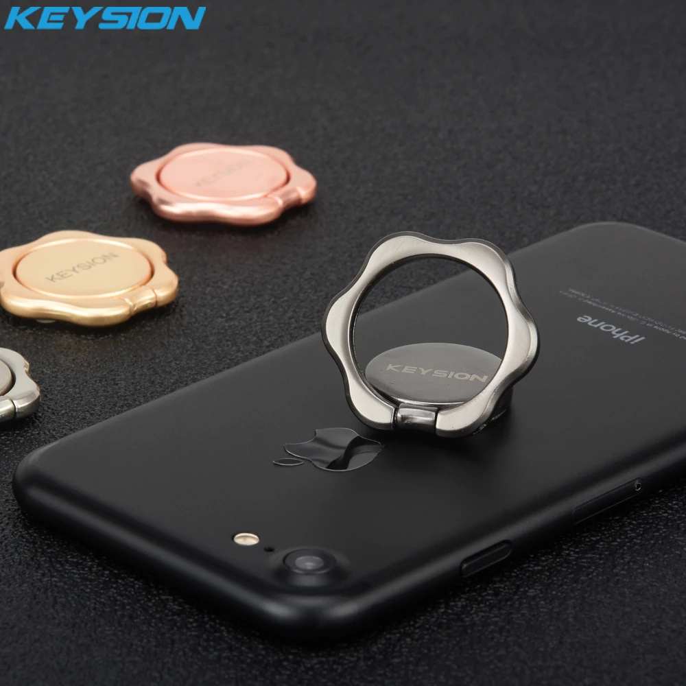 Универсальный мобильный телефон KEYSION 360 пальцев кольцо настольная подставка