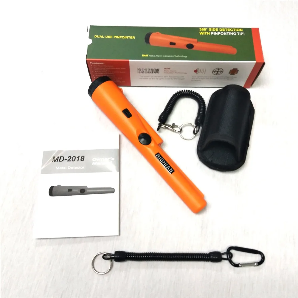 

2018 NEWST Sensitive MD-2018 Pointer Metal Detector Probe Pinpointing Gold Detector Weatherproof Static Alarm with Bracelet
