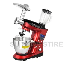 CHEFTRONIC 4 в 1 Многофункциональный кухонный миксер SM-1088, 1000 Вт 7.4QT точный нагрев из нержавеющей миски с мясорубкой B