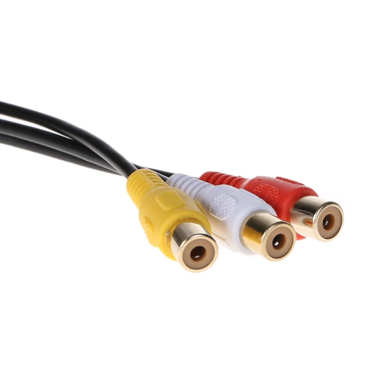

New AMI To 3 RCA Phono Audio Video Music AV Video Cable Lead For Audi A3 A6 A8 Q7 S7