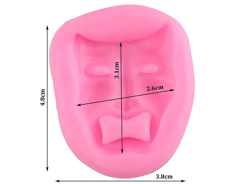 DIY комедийная маска силиконовая форма помадка формы для украшения торта инструменты маска форма для шоколадной мастики Полимерная глина-смола формы