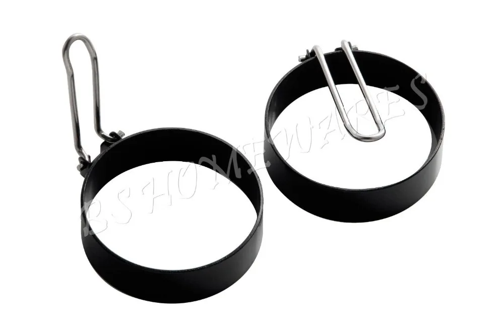 Supreme Set of 2 Egg Ring Round Metal Stainless Steel NonStick Form Mold Breakfast Sandwich(00236)