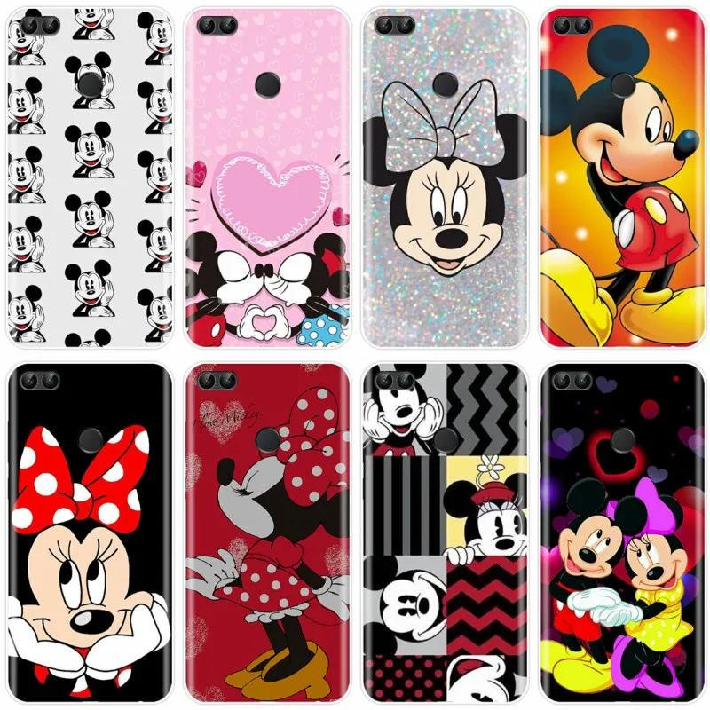 

Cute Mickey Minnie Cover Soft Silicone TPU Phone Case For Huawei P9 P10 P20 PLUS P20 P30 PRO P8 P9 P10 P20 P30 lite P smart