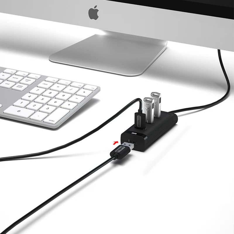 4 Порты и разъёмы Micro USB концентратор 2,0 USB высокоскоростной разветвитель 480 Мбит/с концентратор для планшет ноутбук компьютер Тетрадь 120 см кабель