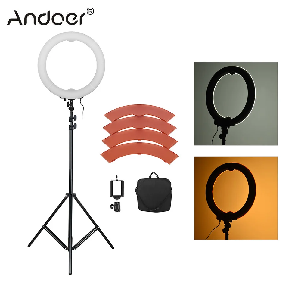 Andoer 36W Ring Light Ringlight LED Video Light Photography Lighting