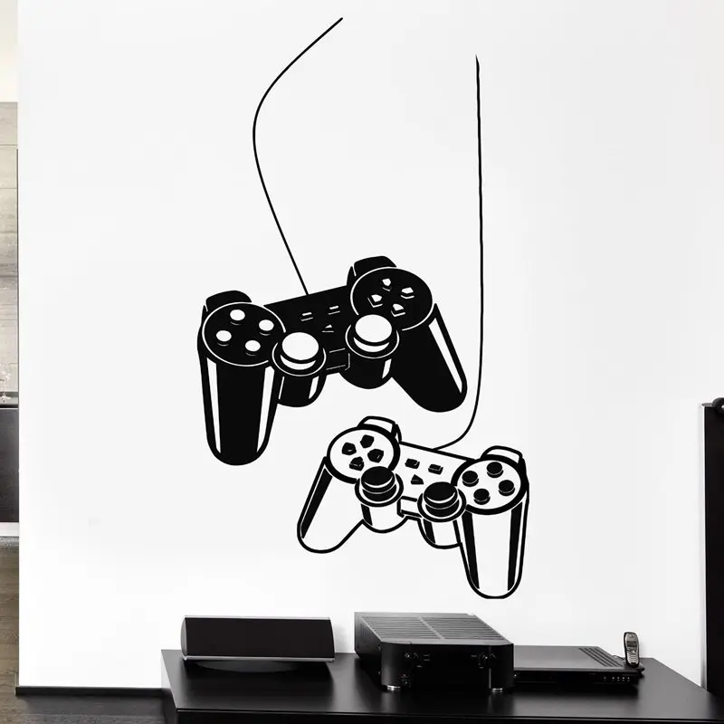 Video Game Sticker Play Decal Gaming Posters Gamer Vinyl Wall Decals Parede Decor Mural 19 Color Choose Video Game Sticker