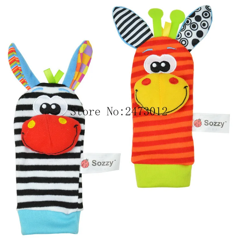 

Wholesale 50pcs/lot Baby Rattle Toys Sozzy Garden Bug Foot Socks