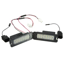 2 шт. LED Canbus лампой номерной знак 12 В Автомобиль Стайлинг для VW Гольф Passat Гольф 4 5 6 Мужские поло фаэтон New Beetle CC