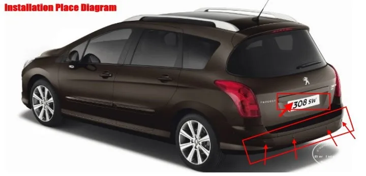 Liislee для peugeot 308/408/508 2012 2013-автомобильные Датчики парковки камера заднего вида+ Камера = 2 в 1 визуальной парковки Системы