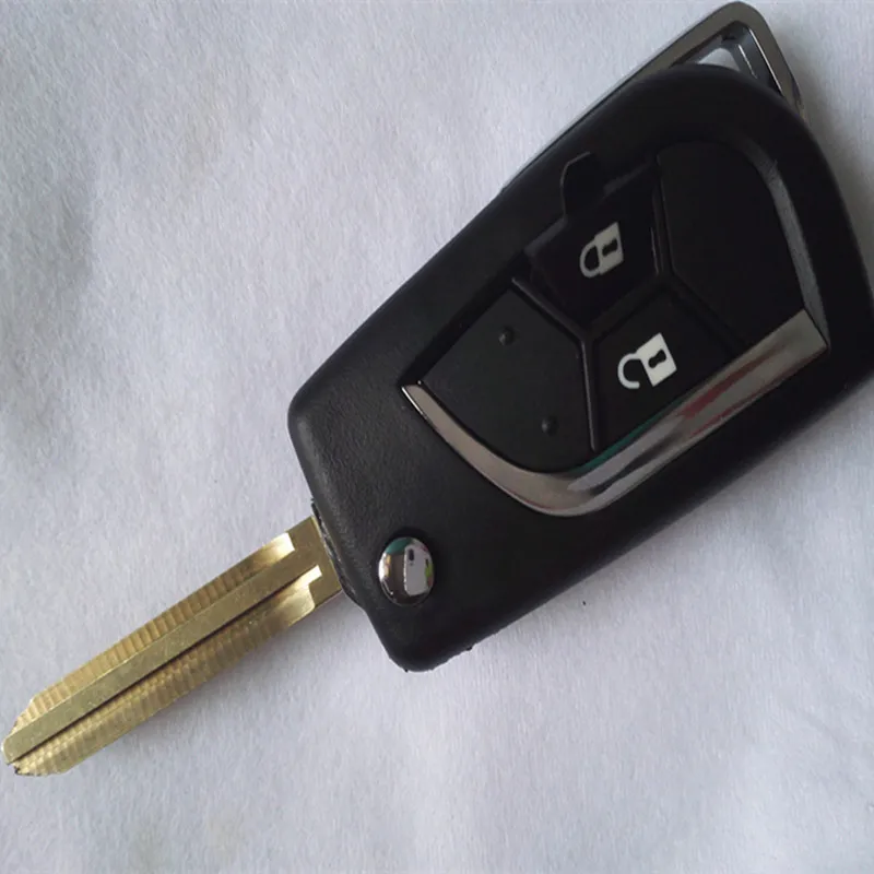 DAKATU 2/3 Кнопка ModifiedFlip чехол для дистанционного ключа для Toyota Crown Corolla Camry RAV4 чехол для ключей с лезвием Toy43