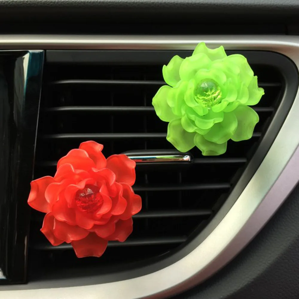 Автомобиль-Стайлинг WUPP освежители автомобиля любящий подарок воздушный выход ароматный парфюм цветок освежитель диффузор Камелия td1211