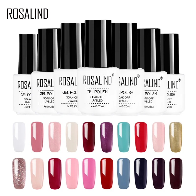

Rosalind Gel 1s 7ml 1323-1465 New Color Series Gel nail polish for Manicure Long lasting Gel varnish shimmer nail art Lacquer