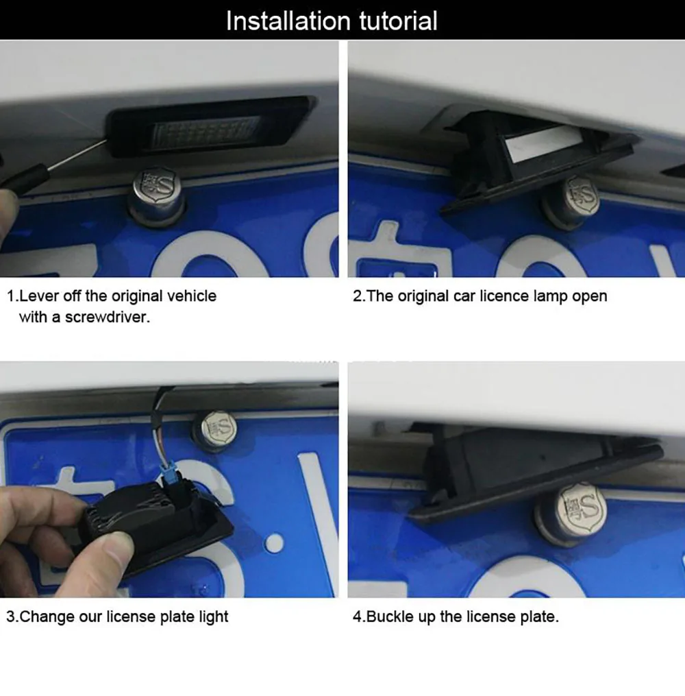 1 пара светодиодный светильник для номерного знака белого цвета для BMW E38 740i 740Li 750i 750Li Высокое качество Canbus без ошибок светодиодный задний светильник