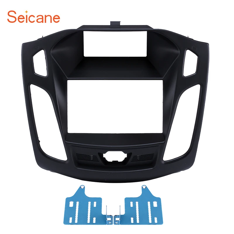 

Seicane 173*98mm 2Din Car Radio Fascia Audio DVD Player Frame Install Trim Dash Refit Kit Panel For 2011 2012 2013 Ford Focus