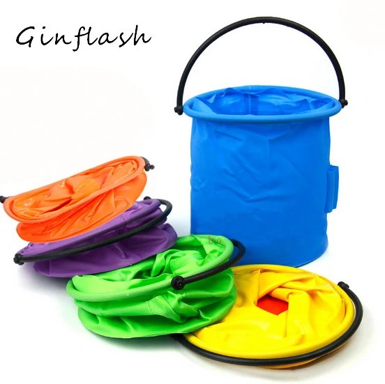 Beste 1 st Wassen Pen Vat kleine Emmer plastic Outdoor Vissen Emmer Kunst Levert Schilderen Gereedschap borstel wassen kleur willekeurige ACT021