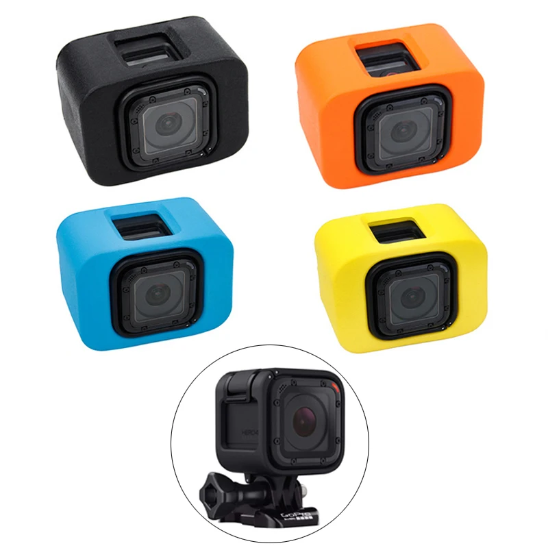 Go pro 4S Waterproof housing Surfing Float Backdoor Floaty Housing Cover For Gopro Hero 4 Session action Camera Accessories | Электроника