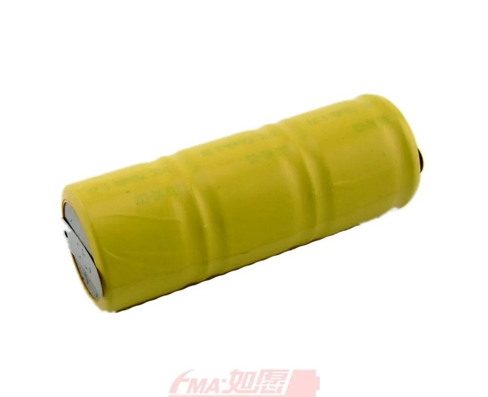 Ni Cd 1/2C 3.6V 750mAh Rechargeable Battery W/tab For Flashlight E