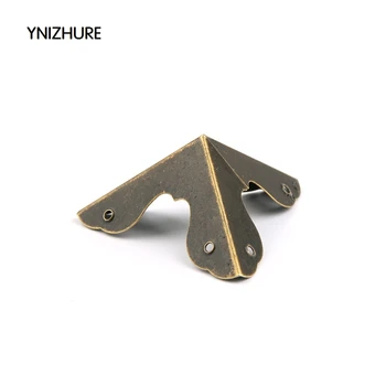 

50pcs 33mm Antique Hardware Angle bag packaging Corner Gift Corner four corners trumpet flower wrap angle fittings for furniture