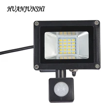 10 Вт, 20 Вт, отражатель светодиодный прожектор светильник поиск светильник с движения Pir Сенсор 220 Наводнение светильник Водонепроницаемый открытый светильник ing цены по прейскуранту завода-изготовителя
