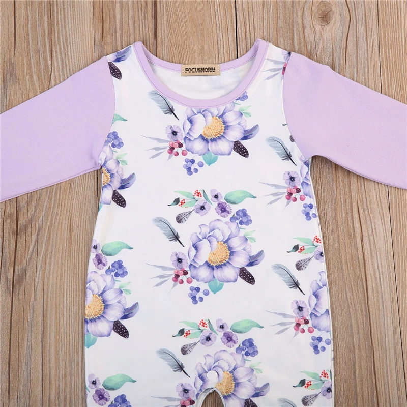 2017 Autumn Floral Children Pajamas Romper Newborn Infant Baby Girls Clothes Cotton Long Sleeve Jumpsuit Overall Outfit 2017 Autumn Floral Children Pajamas Romper Newborn Infant Baby Girls Clothes Cotton Long Sleeve Jumpsuit Overall Outfit