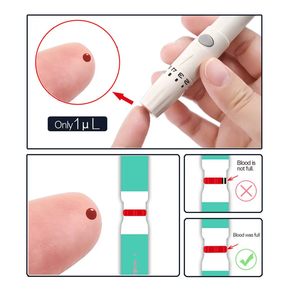 Руководство по английскому стандарту mmol/L измеритель уровня сахара в крови с тестовыми полосками и ланцетами GLM-73 диабета безопасный точный умный измеритель уровня глюкозы в крови