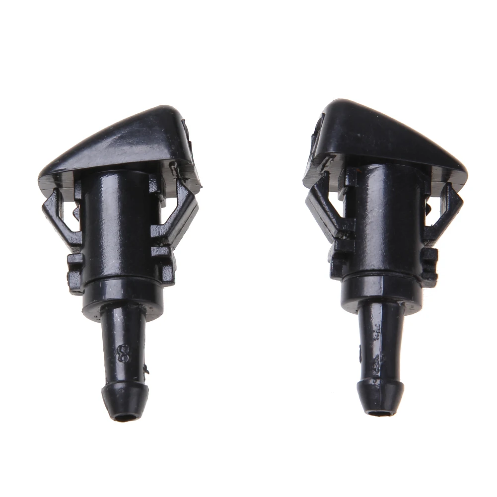 2Pcs Windshield Washer Nozzle Windscreen Wash Wiper Water Spray Nozzles