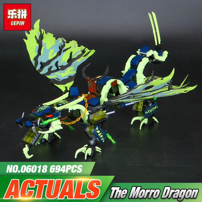 Lepin 06018 658pcs Bela Phantom Attack of the Morro Dragon Building Blocks Set baby kit toy 10400 baby-building-blocks
