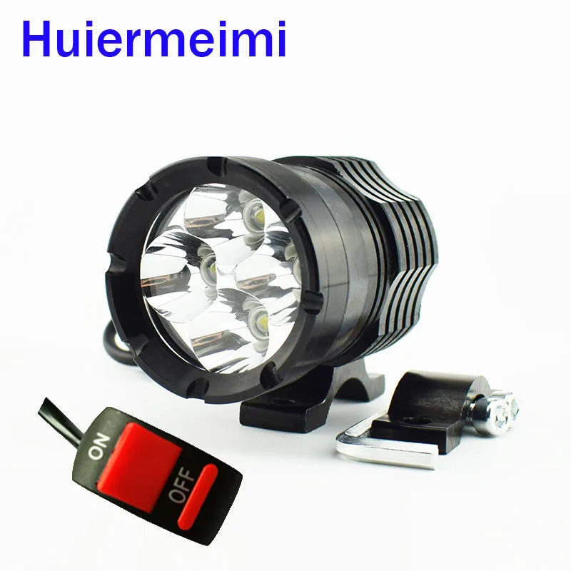 

1 PCS Motorcycle LED Headlights 12V 40W Motorbike Spotlight Moto Driving Head Light 6000K Work Lamp Headlamp With Switch