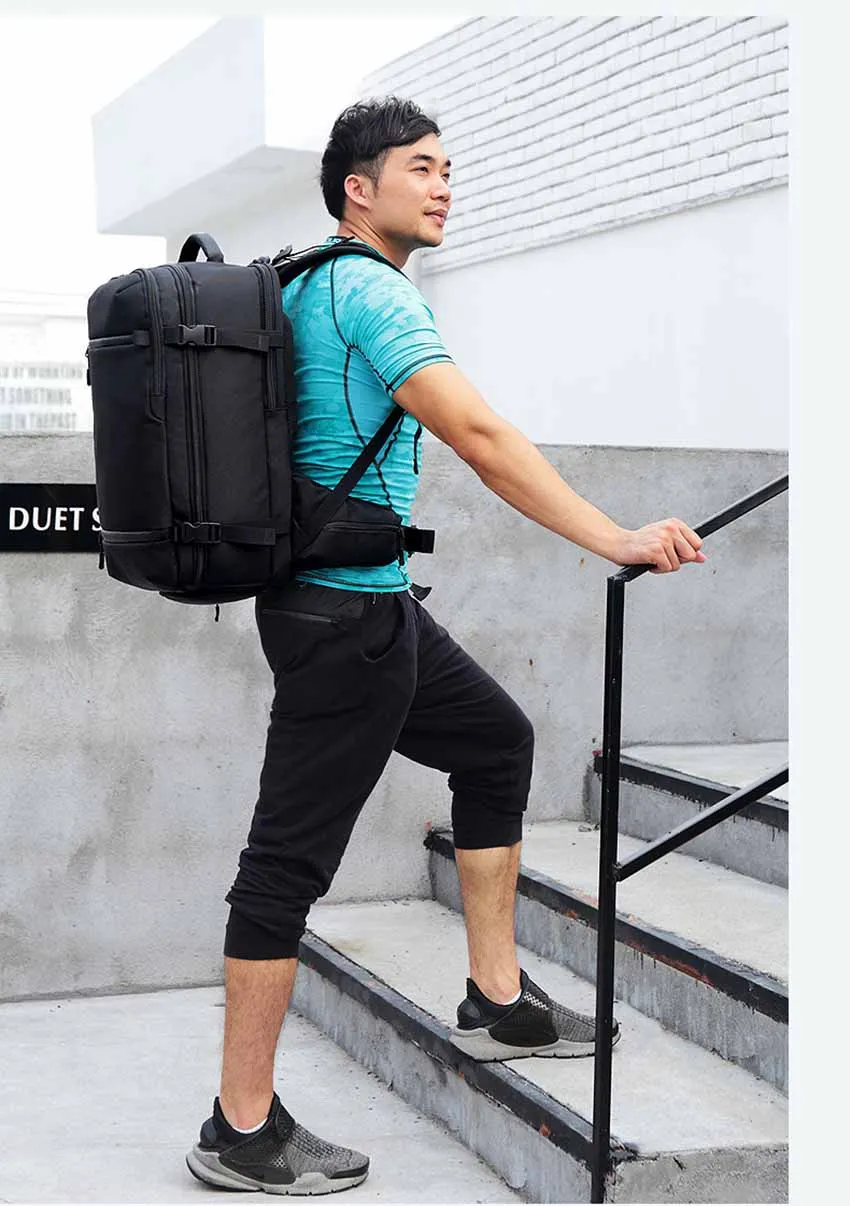 OZUKO мульти-функциональный Для Мужчин's Backpack17 и 20 дюймов ноутбук Рюкзак Школьная Сумка Большой Ёмкость дорожные сумки Повседневное мужской Mochila