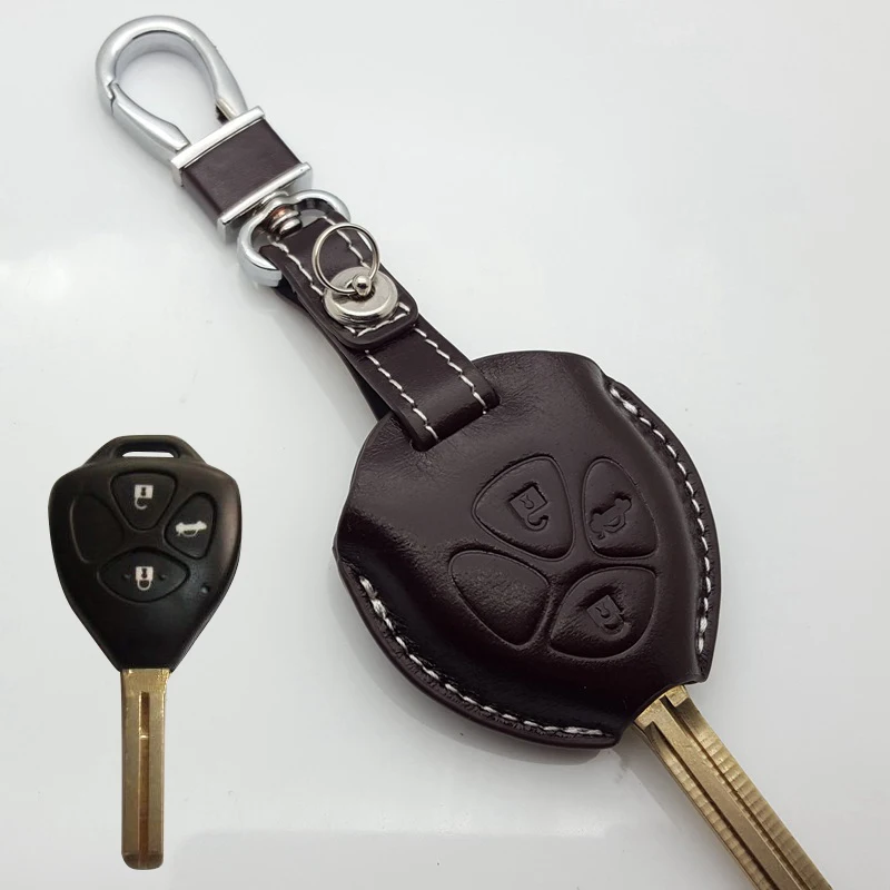 

Key Fob Cover for Toyota 2011 Camry XV40 Corolla 2010 Land Cruiser 2009 Prado Fortuner Key Holder Case Key Pouch Accessories