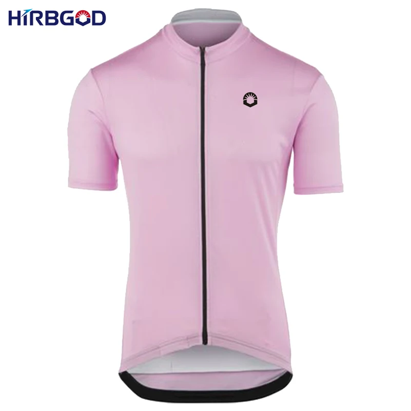 HIRBGOD Team Sport Cycling Jersey Women Short Sleeve 2017 Summer Pink
