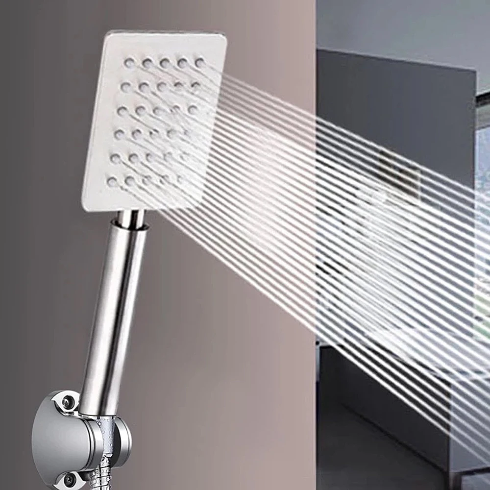 

Health Negative Ion SPA Bathroom Shower Filter Head with Shower Hose Third Gear Adjustable Shower Mode Negative Bathroom Product