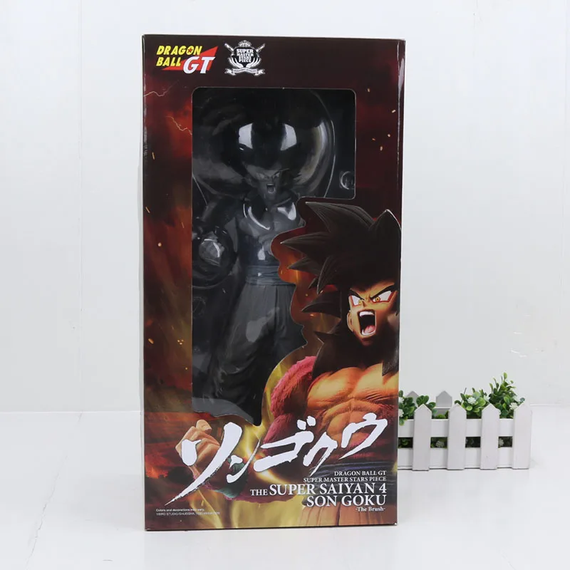 32 см Dragon Ball GT Super Saiyan 4 Сон Гоку Супер мастер звезды кусок SMSP SS4 ПВХ фигурка игрушки Dragon Ball Z фигурка - Цвет: gray with box