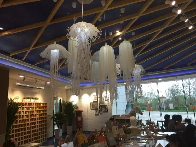Modern-pvc-Jellyfish-Pendant-Light-for-living-room-Restaurant-bedroom-bar-hanging-lighting (3)