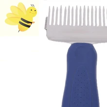 Пчеловода 16-контактный диагностический прямые иглы для распечатывания сотов вилки синей ручкой Нержавеющая сталь пчелиный мед Редкие лопатка-грабли принадлежности Инструменты