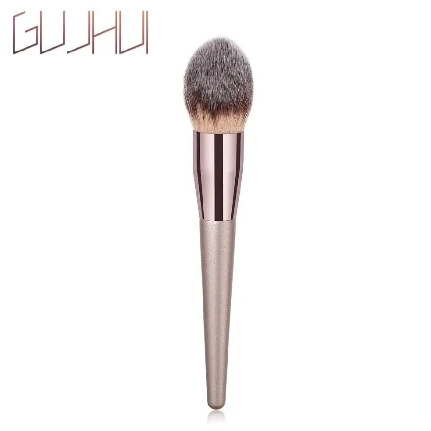 GUJHUI Pro, 1 шт., деревянная основа, косметическая основа, пудра, тени для век, румяна, кисть для бровей, губ, инструменты для макияжа, набор кистей, maquiagem - Handle Color: C