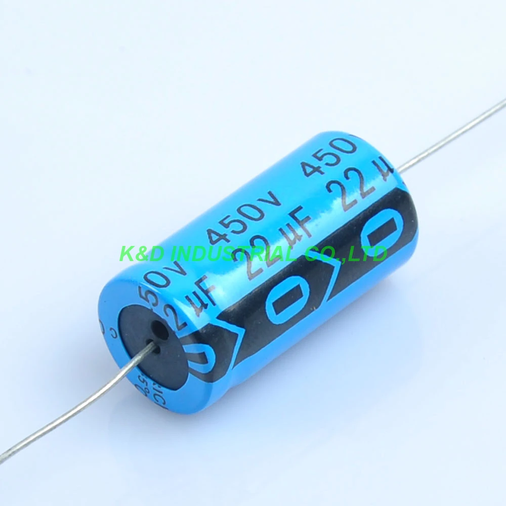 6 шт. Аксиальный электролитический конденсатор 22 мкФ 450V трубный Amp DIY 16 мм * 31