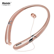 Bluenin Blutooth Earphone Sport Wi-fi Neckband Headphones Retractable Bluetooth Stereo Headset for Cellphone Xiaomi redmi word 5