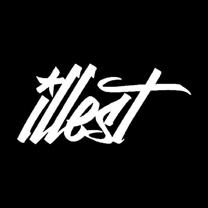 ILLEST Reflective Fun Drift Racing Motorcycle Car Sticker Decal BlackSilverlaser 20.59 (3)