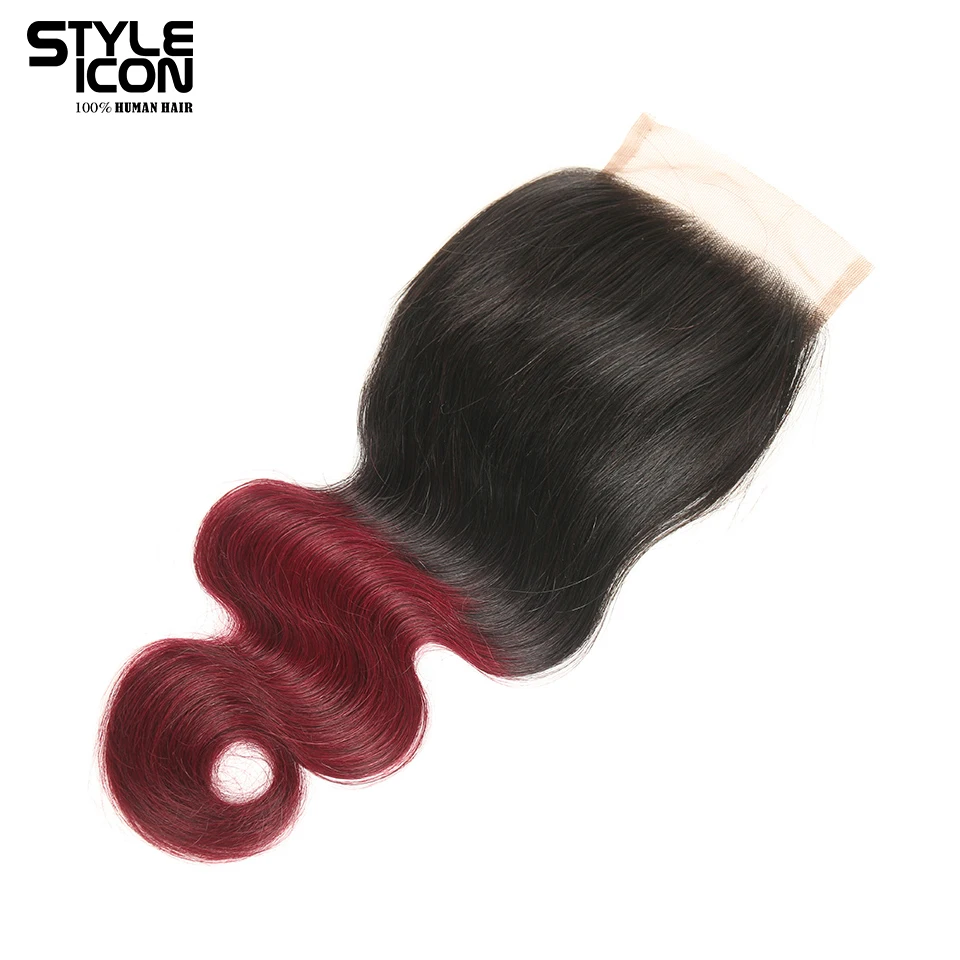 StyleIcon Pre-Colored Brazilian Body Wave 4 Bundles with Closure Ombre Wine Red Human Hair Weave T1b99j 4x4 Lace Closure StyleIcon Pre-Colored Brazilian Body Wave 4 Bundles with Closure Ombre Wine Red Human Hair Weave T1b99j 4x4 Lace Closure