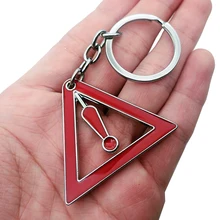 Автомобильный держатель для ключей кольца брелок ручной предупреждающий знак безопасности брелок для BMW Kia Mitsubishi nissan Ford Audi авто аксессуары