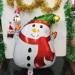 Лучшие продажи Рождественский шар Алюминиевые шарики для свадебной воздушный шар украшение дома Рождественский шар Санта Клаус Снеговик