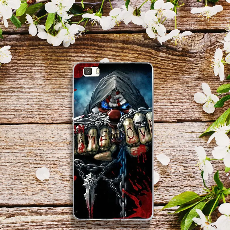 Мягкие ТПУ чехлы для телефонов Huawei P8 P9 P10 P20 P30 Y5 Y6 II Y7 Honor 6X 9 Mate 10 Pro Lite Coque сумки Grim