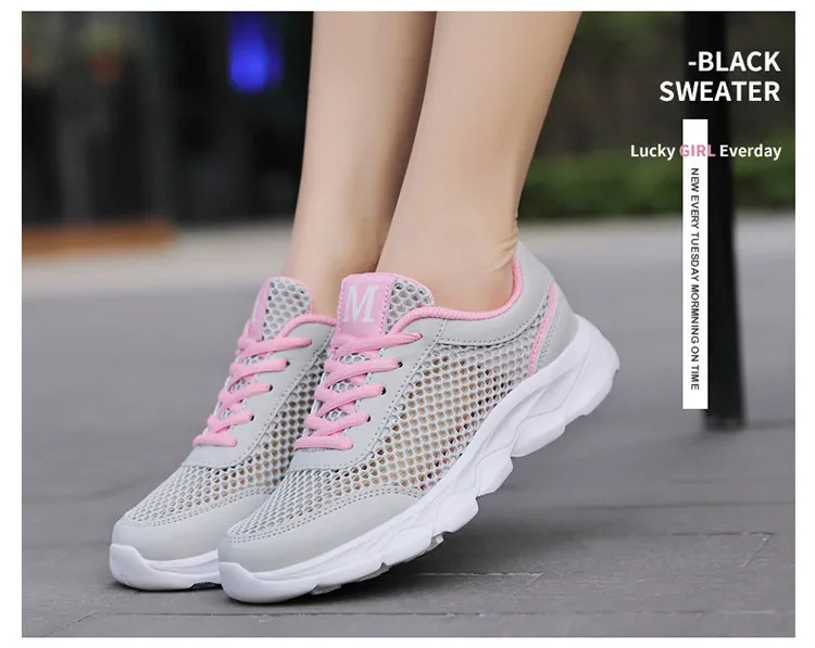 QJ 916-2019 Breathable Women Summer Shoes Mesh Woman Sneakers-8