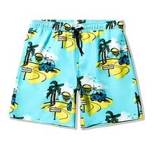 Купальный костюм с рисунком автомобиля, мужские пляжные шорты для активного отдыха, трусики для серфинга, мужские шорты купальные шорты, купальный костюм, Быстросохнущий