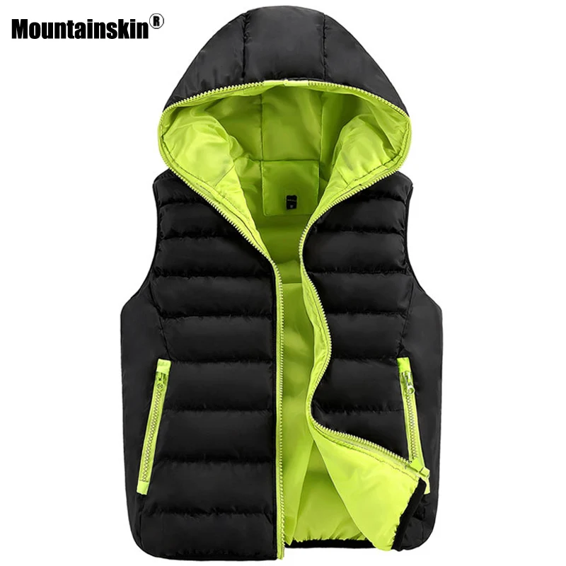 Mountainskin Winter font b Men s b font Vest Casual font b Jackets b font Slim